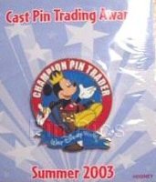 WDW - Mickey Mouse - Champion Pin Trader Award - Summer 2003 - Cast