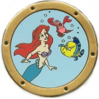 WDCC - Ariel and Friends Through a Porthole - Light Blue