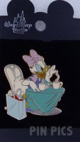 WDW - Daisy Duck - Magical Gathering Scrapbook - Family Pin Gathering - Teal Tablecloth