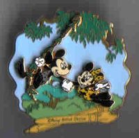 AK Adventure's in Pin Trading Artist Choice #3 Jungle Mickey and Minnie (Artist Proof)