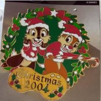 Japan - Chip and Dale - Santa - Wreath - Christmas 2004 - JDS