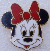 Minnie Mouse - Black and White Head - Red Tongue - Red Bow