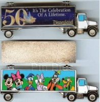 DLR Cast Exclusive - Pin of the Month (November 2005) 50th Disney Truck with Tinker Bell