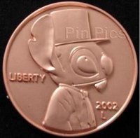 Disney Auctions - Stitch as Abraham Lincoln on Penny Jumbo