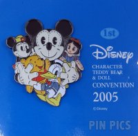 Japan - Mickey, Minnie, Pooh, Donald and Snow White - 1st Character - Teddy Bear and Doll Convention 2005