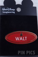 WDI - WALT - Name Tag - Red / Castle