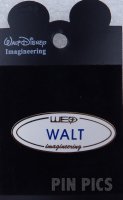 WDI - WALT - Name Tag - White / WED Imagineering