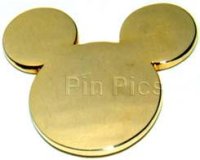 DLR - Larger Mickey Mouse VIP Gold Silhouette 1988