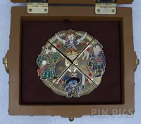WDW - Adventures on the 7 Seas Lagoon - Treasure Chest with Four Pins