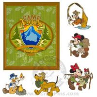 DLR - Camp Pin-e-ha-ha - 5 Pin Booster Set with Neckerchief