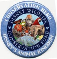 WDW - Disney's Animal Kingdom - Conservation Hero 2007 (Blue Border) - Button