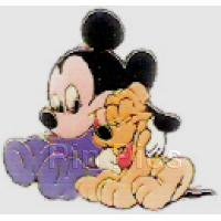 Disney Babies Mickey and Pluto - 3rd version