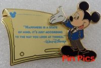 WDW - Gold Card Walt Disney Quotes 'Happiness is a State...'