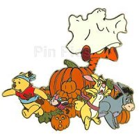 DS - Winnie the Pooh, Piglet, Tigger, Rabbit and Eeyore - Haunted Halloween - Jumbo