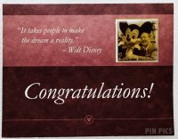DLR - Walt Disney and Mickey - Earned Your Ears - Cast Award