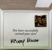 DLR - Walt Disney and Mickey - Earned Your Ears - Cast Award