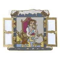 DS - Belle, Lumiere, Cogsworth and Mrs Potts - Beauty and the Beast - Winter Windows
