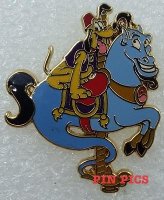 WDW - Pluto, Genie,- Pluto Dressed as Aladdin on Genie Carousel Horse - Character Carousel - Mystery Tin - Aladdin