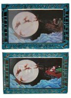 WDI - The Haunted Mansion Holiday Portraits (Lenticular) 6 Pin Set - Sandy Claws and Bonedeer Pin Only