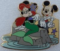 Mickey and Minnie -  As Ariel and Eric - Couples - Little Mermaid