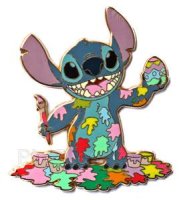DS - Stitch - Paint Splatter - Easter