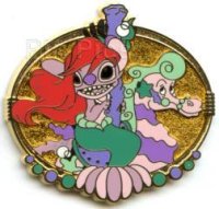 HKDL - Angel as Ariel from Little Mermaid - Disney Carousel - Tin - Mystery