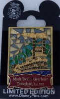 DLR - Mark Twain Riverboat - Pin of the Month - Stained Glass - Cast Exclusive