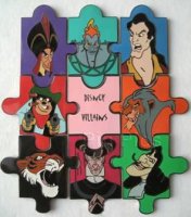 Disney Villains Puzzle Set - Males - 9 pin set