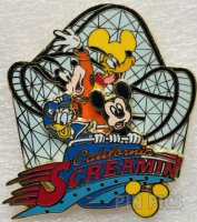 DL - Mickey, Pluto, Donald and Goofy - California Screamin - Mickey's Pin Odyssey