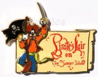 DL - Pirate's Lair on Tom Sawyer Island - Billboards - Mickey's Pin Odyssey 2008 - Goofy Dressed as Pirate
