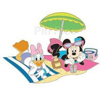 DS - Minne and Daisy - Beach Towels and Umbrella - Vacation