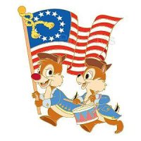 DS - Chip and Dale - Colonial Flag - 4th of July