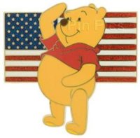 DS - Winnie the Pooh - Saluting the Flag
