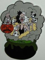 DS - Cruella - ARTIST PROOF - 101 Dalmatians - Halloween Party - Black