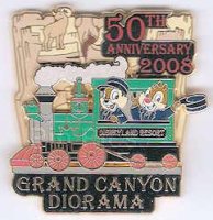 DLR - Grand Canyon Diorama 50th Anniversary Pin - Chip and Dale AP