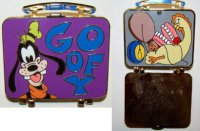 WDW - Pin Trading University - Disney's Pin Celebration 2008 - School Lunch Box - 3 Pin Set (Goofy Only)