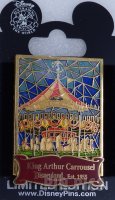 DLR - King Arthur Carrousel Stained Glass - Cast Exclusive - Pin of the Month October 2008