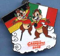Summer of Champions - AP - Chip and Dale with German and Italian Flags