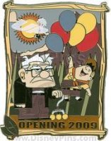 Carl Fredricksen and Russell - Pixar UP - Opening 2009 - Old Man and Boy with Balloons