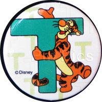Button - Pooh & Friends Alphabet Set - T - Tigger