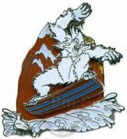 WDW - White Glove - Yeti on Snowboard (ARTIST PROOF)