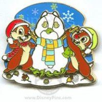 DLR - Chip and Dale - Chipmunk Snowman (ARTIST PROOF)