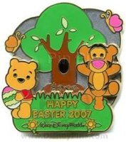 WDW - Easter Egg Hunt Collection 2007 - Winnie the Pooh and Tigger - Cute Characters (ARTIST PROOF)