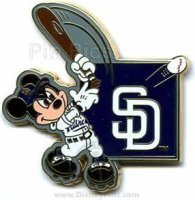 DLR - Mickey Mouse - Major League Baseball Player - SD Padres (ARTIST PROOF)