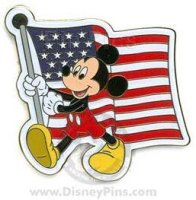 Mickey Mouse Carrying the American Flag (ARTIST PROOF)