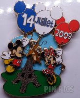 DLP - Mickey, Minnie, Chip, Dale - Bastille Day - 14 Juillet 2009