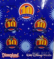 Disney Pin Trading 10th Anniversary - Booster Collection