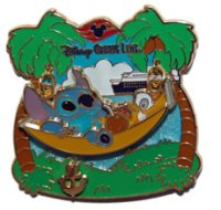 Disney Cruise Line - Anchor - Stitch in Hammock