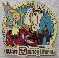 WDW - Tinker Bell on Cinderella's Golden Carousel - Gold Card Collection - Retro Walt Disney World