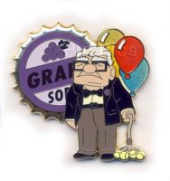 DS - Up Set - Carl Fredricksen with Grape Soda Badge Only
